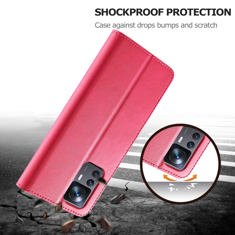 For Xiaomi 12T / 12T Pro LC.IMEEKE Calf Texture Leather Phone Case