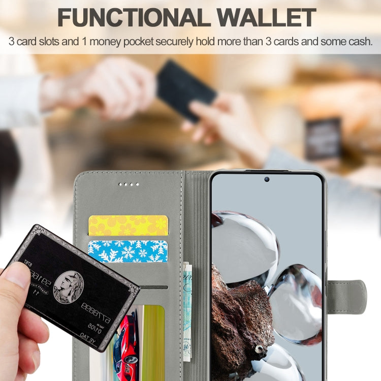 For Xiaomi 12T / 12T Pro LC.IMEEKE Calf Texture Leather Phone Case