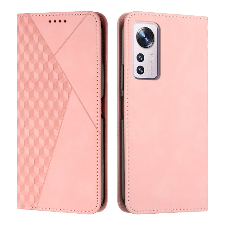 For Xiaomi 12 Lite Diamond Splicing Skin Feel Magnetic Leather Phone Case