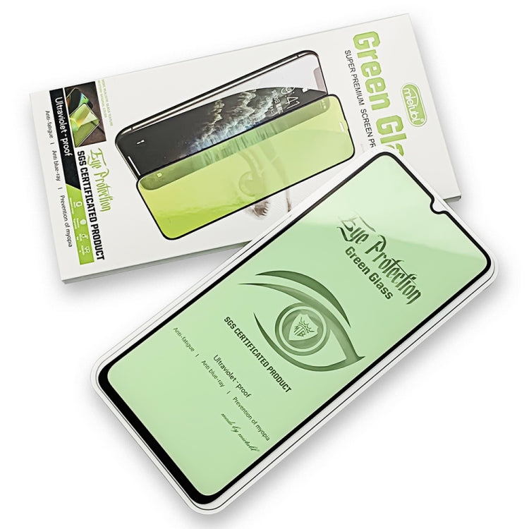 25 PCS MIETUBL 9H Hardness Eye-caring Anti-glare Green Light Tempered Glass Film for Galaxy A70 / A70s
