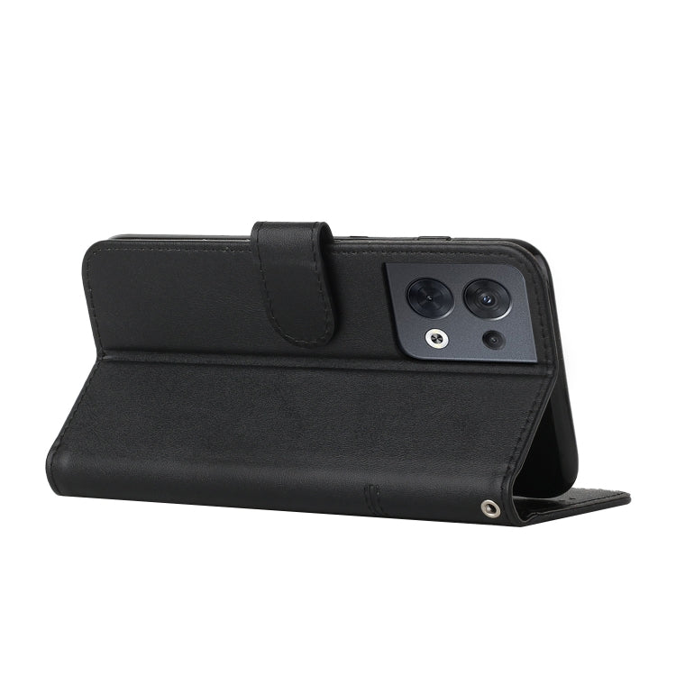 For OPPO Reno8 5G/Reno8 5G Global Stitching Calf Texture Buckle Leather Phone Case