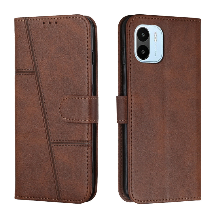 For Xiaomi Redmi A1 Stitching Calf Texture Buckle Leather Phone Case