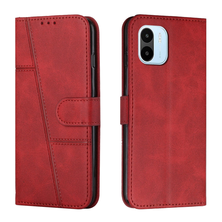 For Xiaomi Redmi A1 Stitching Calf Texture Buckle Leather Phone Case