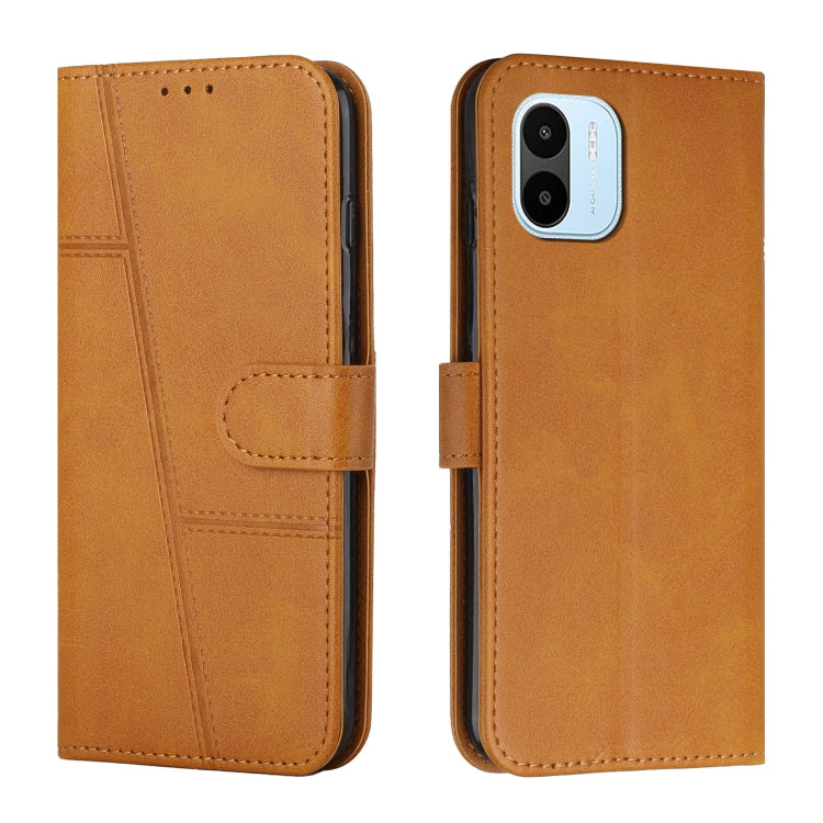 For Xiaomi Redmi A1 Stitching Calf Texture Buckle Leather Phone Case