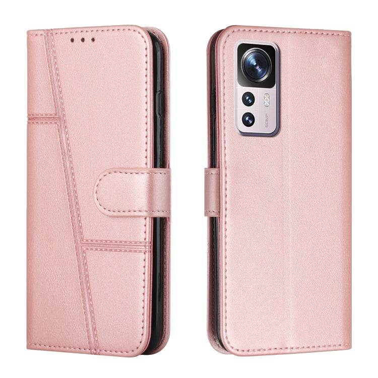For Xiaomi 12T/12T Pro/Redmi K50 Ultra Stitching Calf Texture Buckle Leather Phone Case