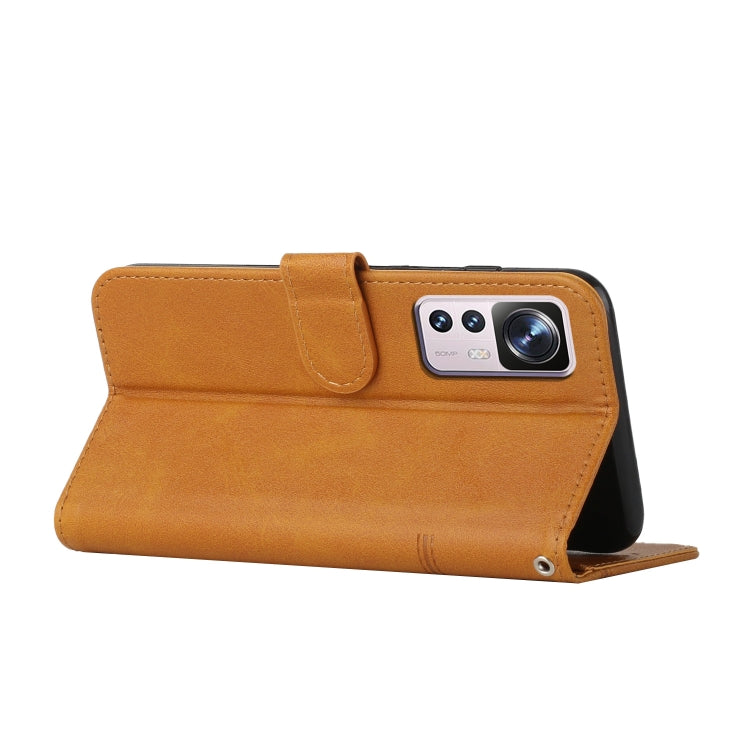 For Xiaomi 12T/12T Pro/Redmi K50 Ultra Stitching Calf Texture Buckle Leather Phone Case