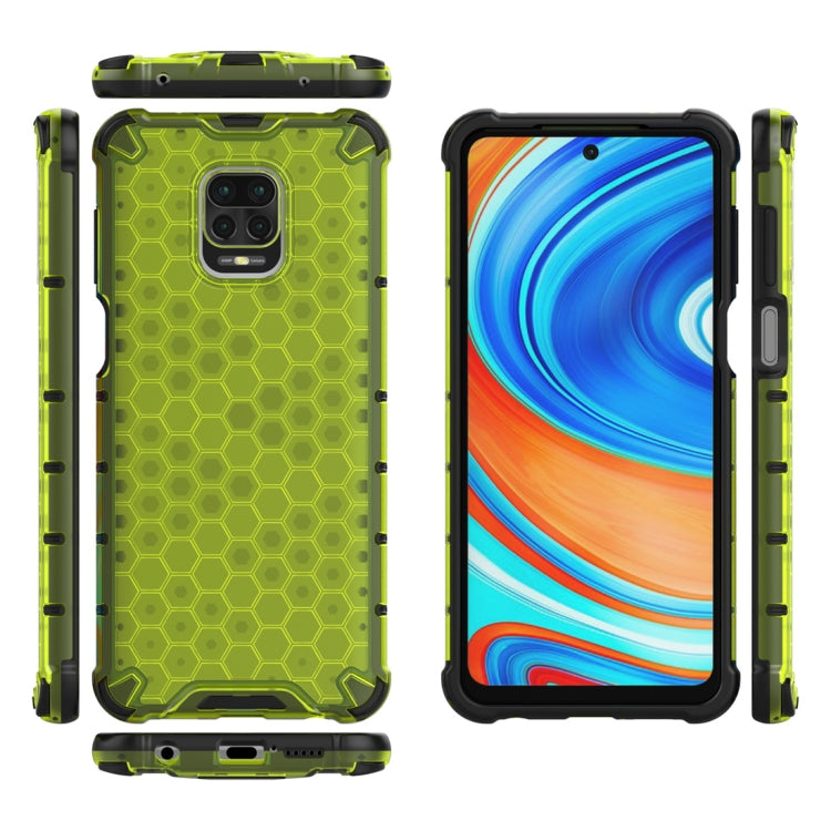 For Xiaomi Redmi Note 9 Pro Shockproof Honeycomb PC + TPU Protective Case