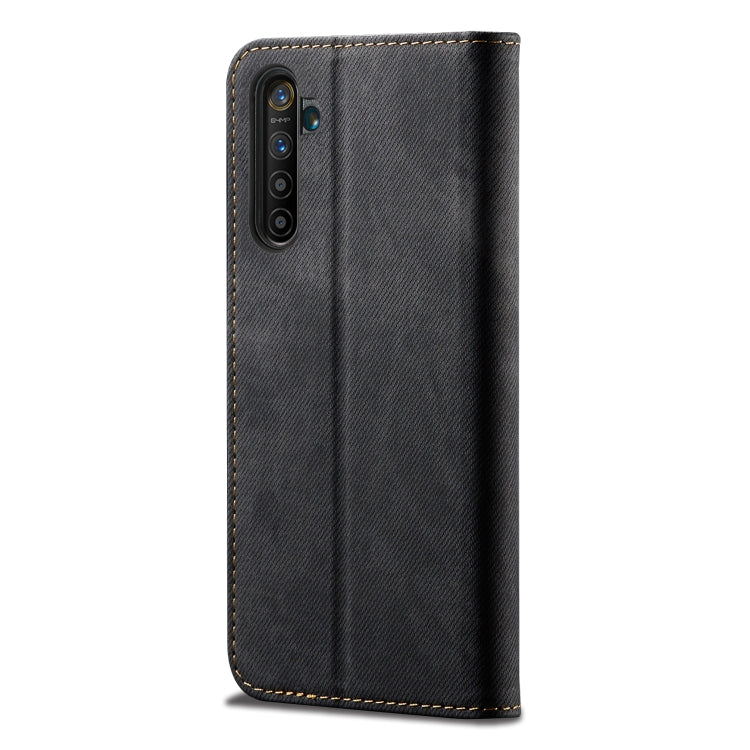 For OPPO Realme 6 Pro Denim Texture Casual Style Horizontal Flip Leather Case with Holder & Card Slots & Wallet