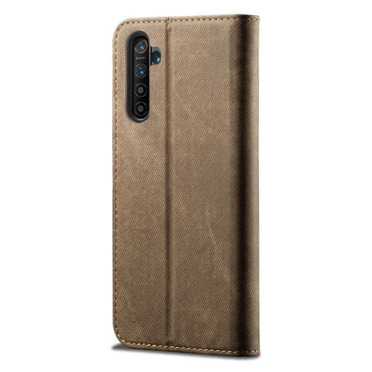 For OPPO Realme 6 Pro Denim Texture Casual Style Horizontal Flip Leather Case with Holder & Card Slots & Wallet