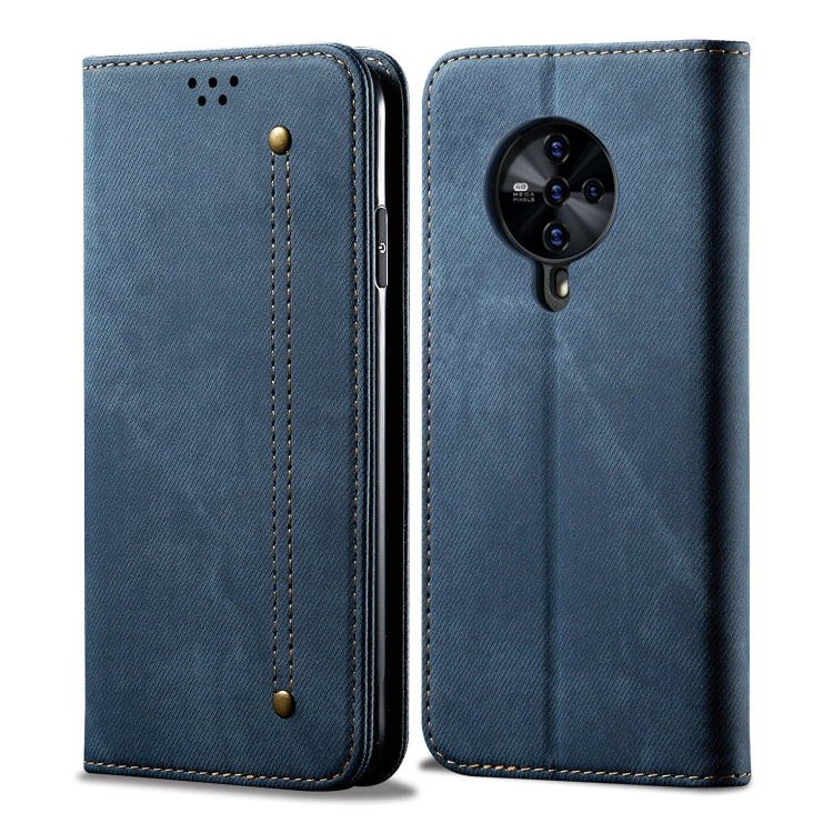For Vivo S6 Denim Texture Casual Style Horizontal Flip Leather Case with Holder & Card Slots & Wallet