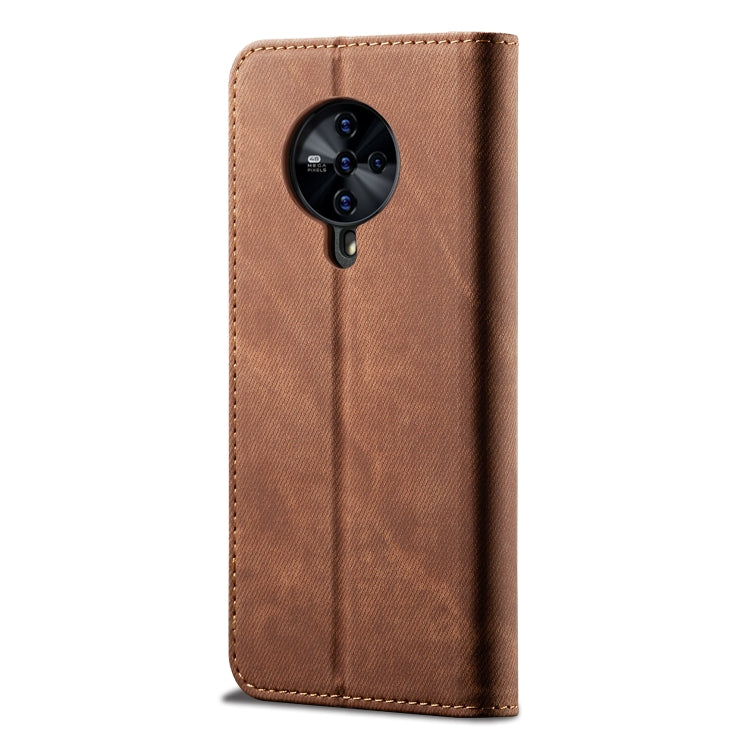 For Vivo S6 Denim Texture Casual Style Horizontal Flip Leather Case with Holder & Card Slots & Wallet