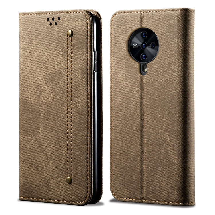 For Vivo S6 Denim Texture Casual Style Horizontal Flip Leather Case with Holder & Card Slots & Wallet