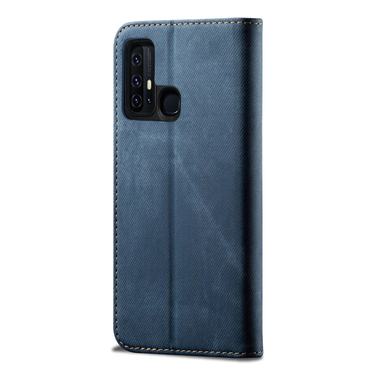 For Vivo Z6 Denim Texture Casual Style Horizontal Flip Leather Case with Holder & Card Slots & Wallet