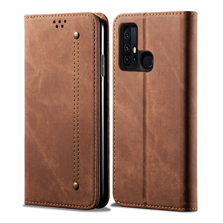 For Vivo Z6 Denim Texture Casual Style Horizontal Flip Leather Case with Holder & Card Slots & Wallet