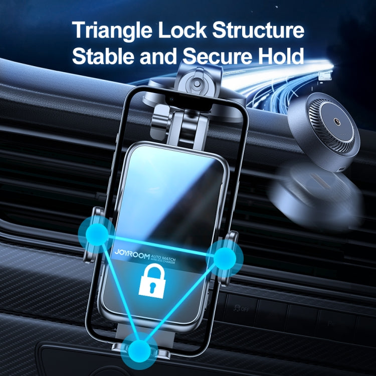 JOYROOM JR-ZS298 Auto Match Dashboard Wireless Car Charger Holder(Black)