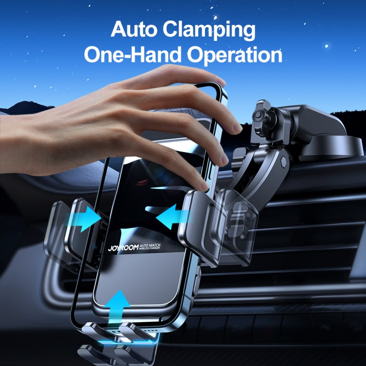 JOYROOM JR-ZS298 Auto Match Air Vent Wireless Car Charger Holder(Black)