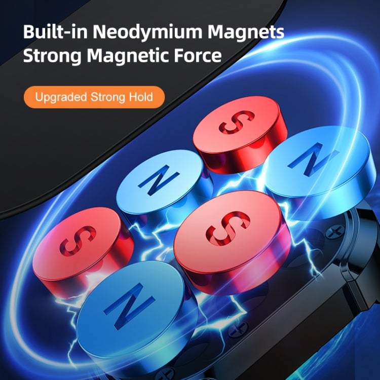 JOYROOM JR-ZS312 Foldable Magnetic Car Dashboard Phone Mount(Dark Grey)