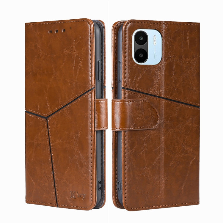 For Xiaomi Redmi A1 Geometric Stitching Leather Phone Case