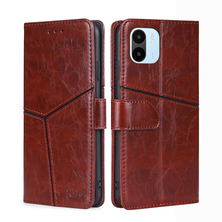 For Xiaomi Redmi A1 Geometric Stitching Leather Phone Case