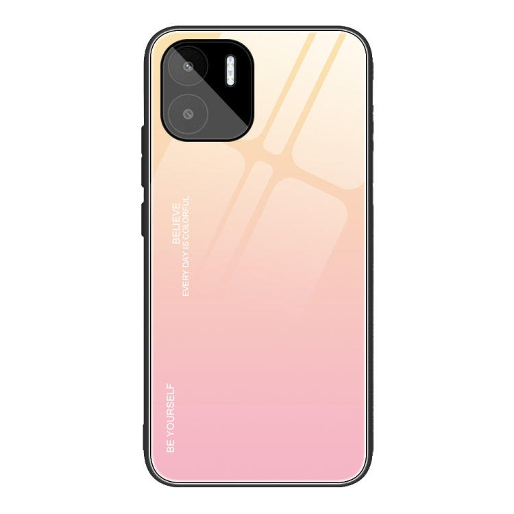 For Xiaomi Redmi A1 4G Gradient Color Glass Phone Case
