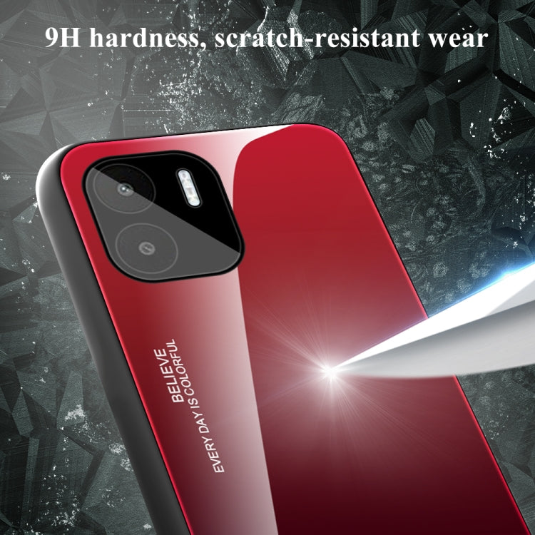 For Xiaomi Redmi A1 4G Gradient Color Glass Phone Case