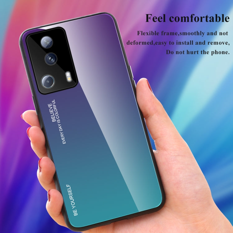 For Xiaomi Civi 2 Gradient Color Glass Phone Case