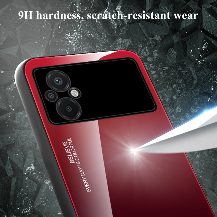 For Xiaomi Poco M5 4G Global Gradient Color Glass Phone Case
