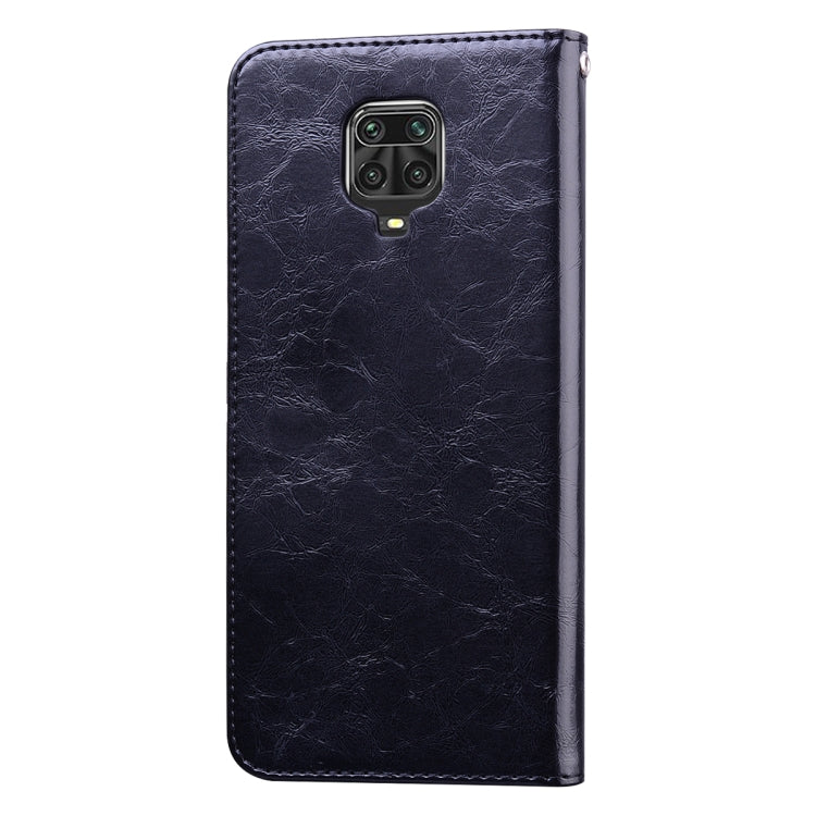 For Xiaomi Redmi Note 9 Pro Business Style Oil Wax Texture Horizontal Flip Leather Case, with Holder & Card Slots & Wallet