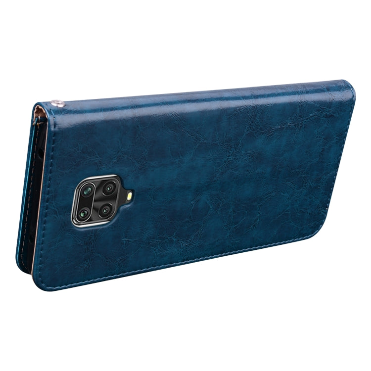 For Xiaomi Redmi Note 9 Pro Business Style Oil Wax Texture Horizontal Flip Leather Case, with Holder & Card Slots & Wallet