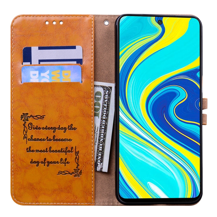 For Xiaomi Redmi Note 9 Pro Business Style Oil Wax Texture Horizontal Flip Leather Case, with Holder & Card Slots & Wallet