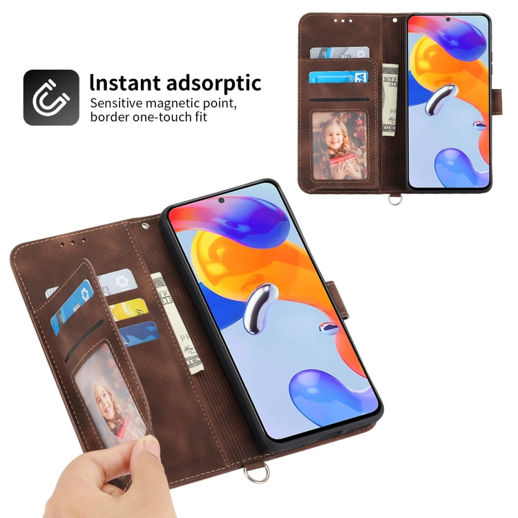 For Xiaomi Redmi Note 11 Pro Skin-feel Flowers Embossed Wallet Leather Phone Case