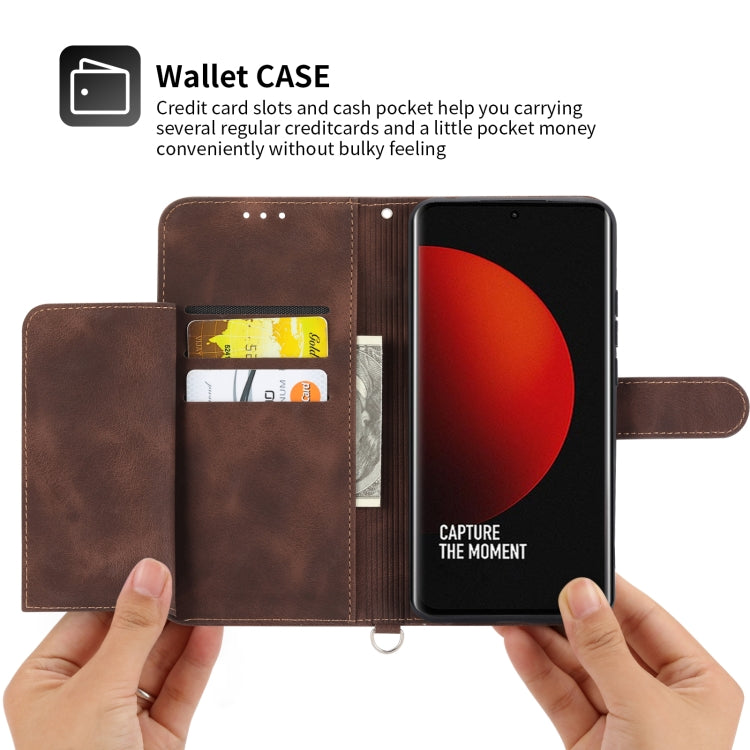 For Xiaomi 12 Ultra Skin-feel Flowers Embossed Wallet Leather Phone Case