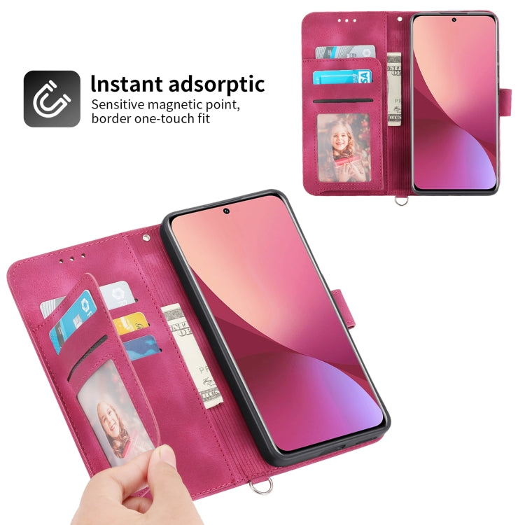 For Xiaomi 12T / 12T Pro / Redmi K50 Ultra Skin-feel Flowers Embossed Wallet Leather Phone Case