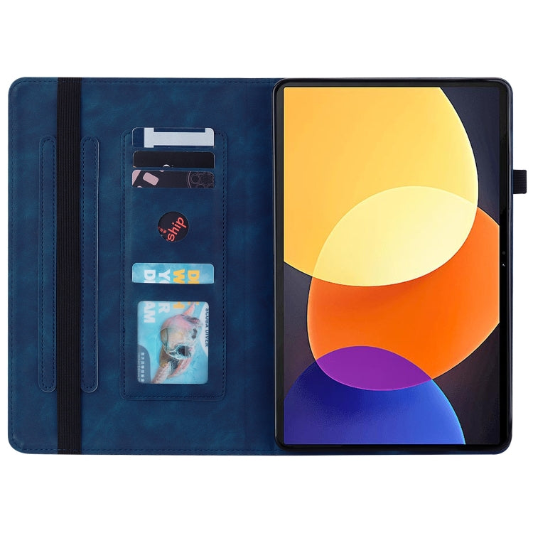 For Xiaomi Pad 5 Pro 12.4 Skin Feel Solid Color Zipper Leather Tablet Case