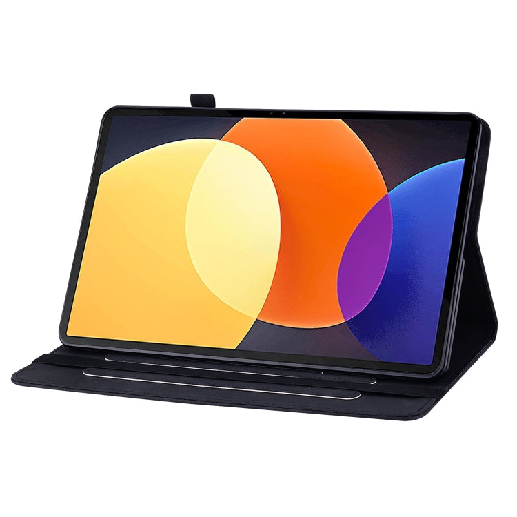 For Xiaomi Pad 5 Pro 12.4 Skin Feel Solid Color Zipper Leather Tablet Case