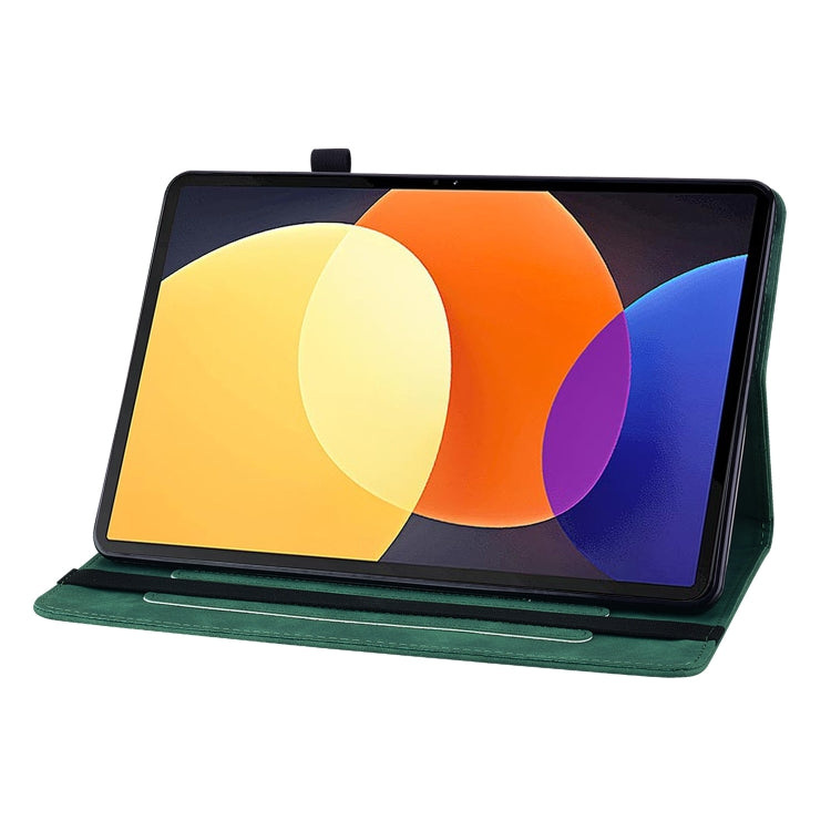 For Xiaomi Pad 5 Pro 12.4 Skin Feel Solid Color Zipper Leather Tablet Case