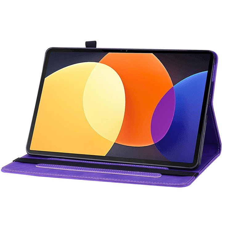 For Xiaomi Pad 5 Pro 12.4 Skin Feel Solid Color Zipper Leather Tablet Case