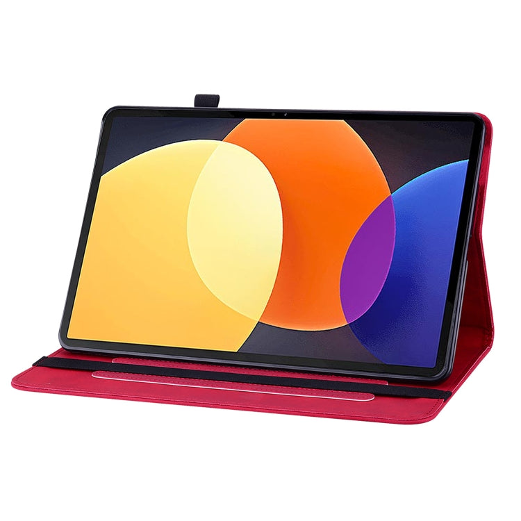 For Xiaomi Pad 5 Pro 12.4 Skin Feel Solid Color Zipper Leather Tablet Case