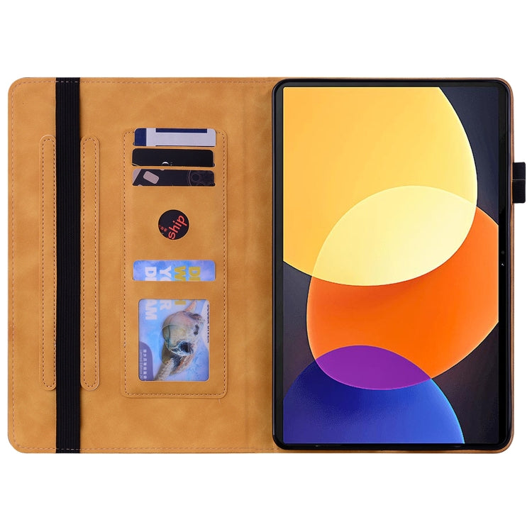 For Xiaomi Pad 5 Pro 12.4 Skin Feel Solid Color Zipper Leather Tablet Case