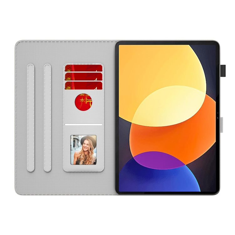 For Xiaomi Pad 5 Pro 12.4 Watercolor Pattern Flip Leather Tablet Case