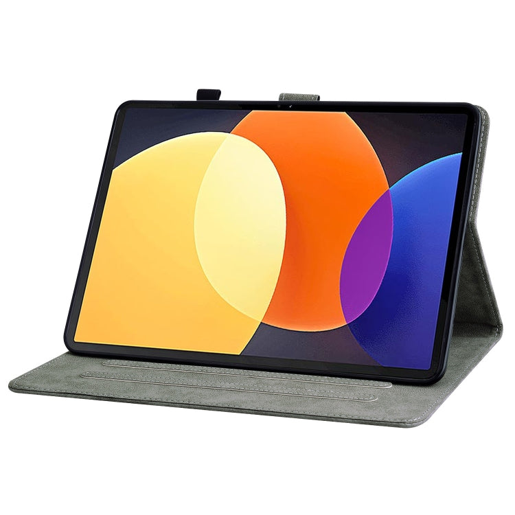 For Xiaomi Pad 5 Pro 12.4 Tiger Pattern Flip Leather Tablet Case