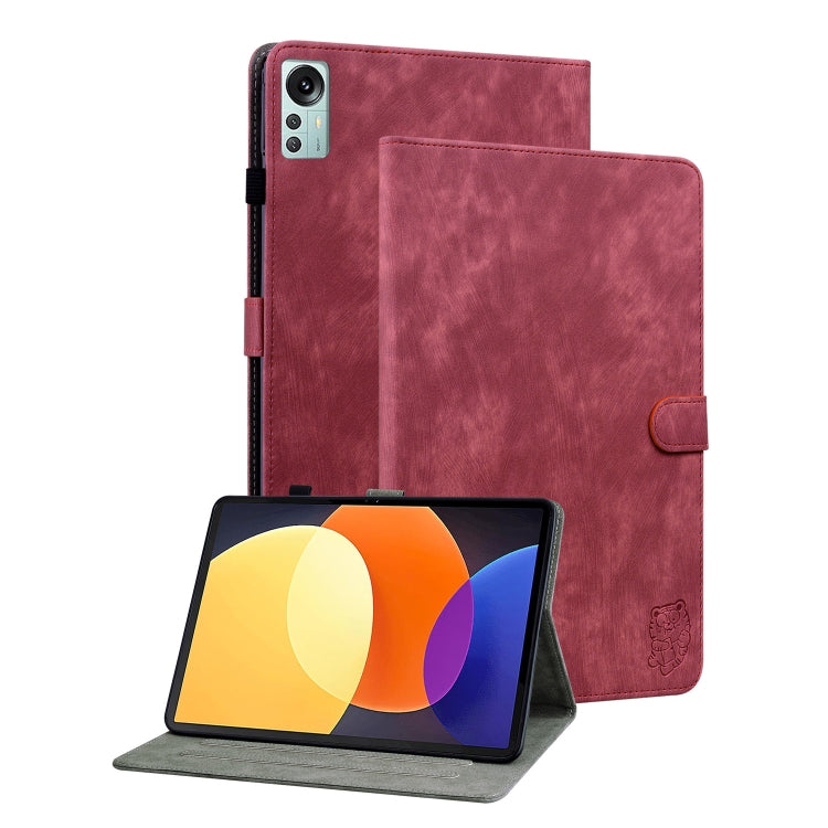 For Xiaomi Pad 5 Pro 12.4 Tiger Pattern Flip Leather Tablet Case