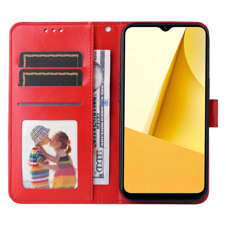 For vivo Y16 / Y02s Embossed Sunflower Leather Phone Case