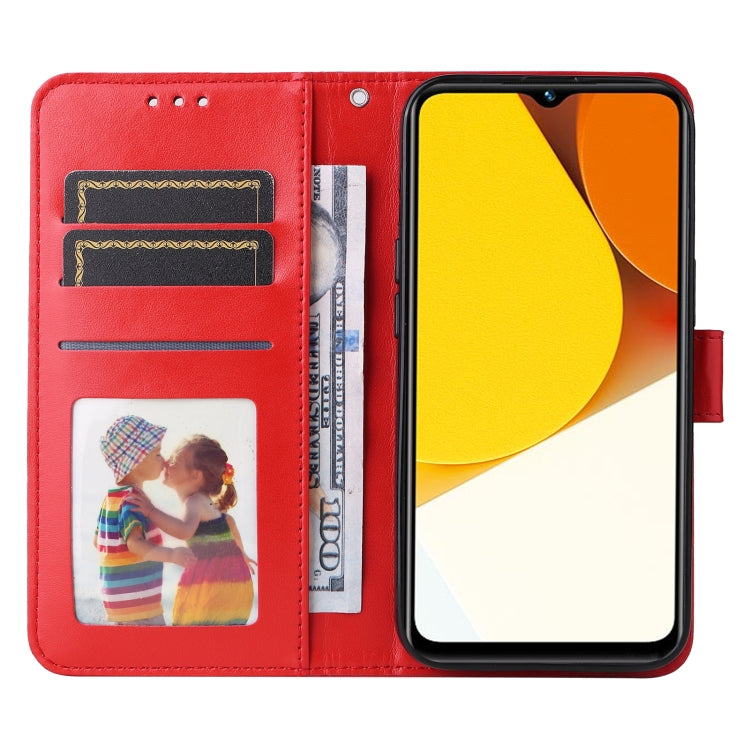 For vivo Y35 4G / Y22s / Y22 Embossed Sunflower Leather Phone Case