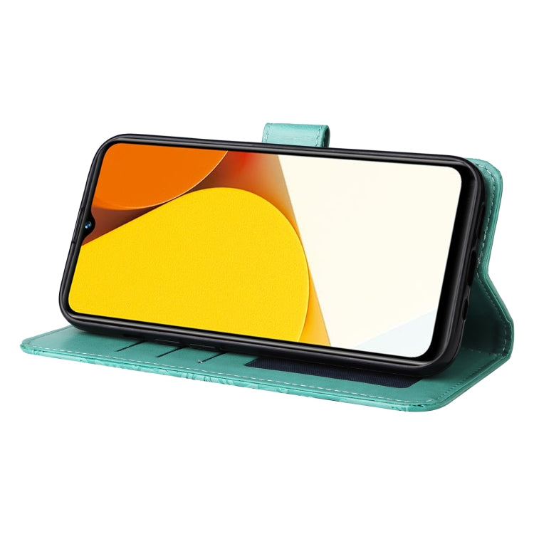 For vivo Y35 4G / Y22s / Y22 Embossed Sunflower Leather Phone Case