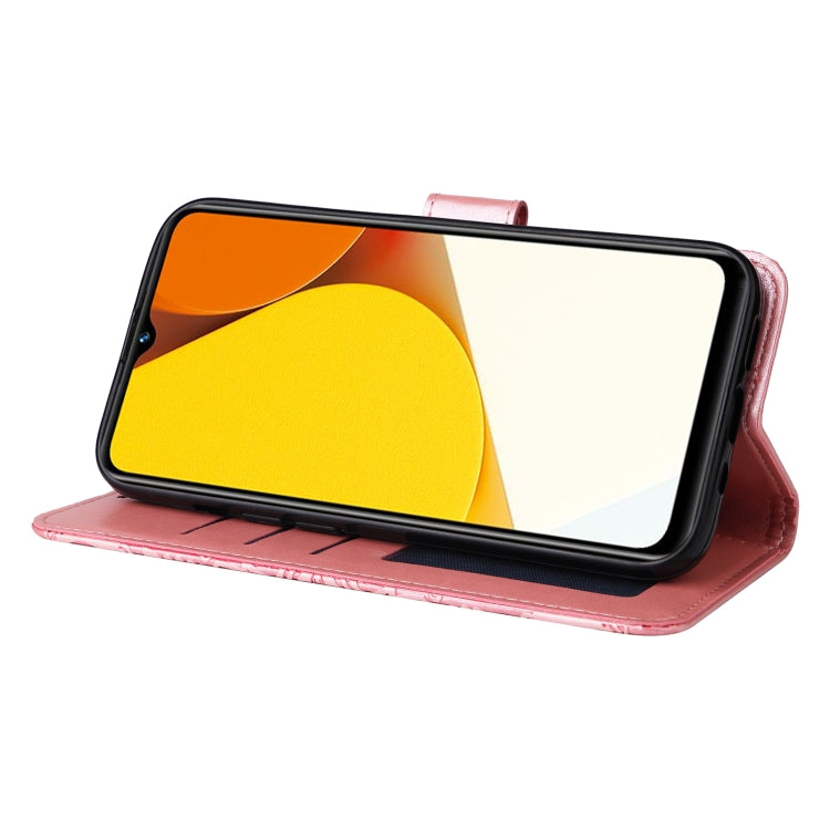 For vivo Y35 4G / Y22s / Y22 Embossed Sunflower Leather Phone Case