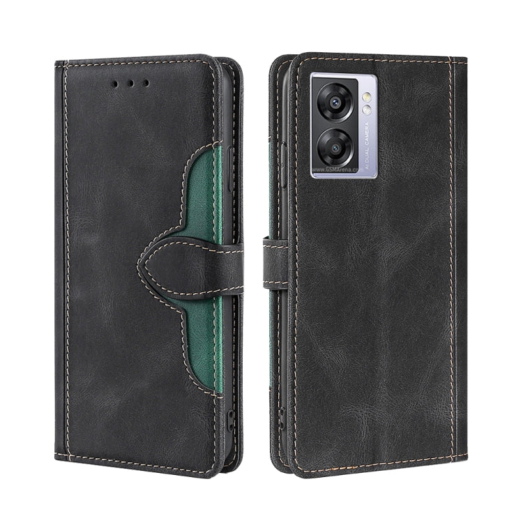 For OPPO K10 5G Global Skin Feel Magnetic Buckle Leather Phone Case