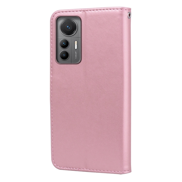 For Xiaomi 12 Lite Rose Embossed Flip PU Leather Phone Case