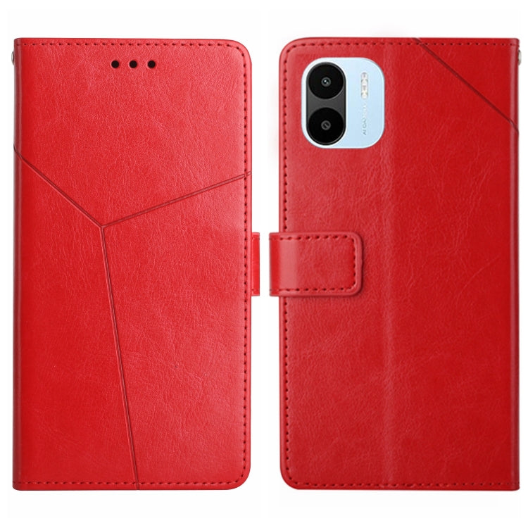 For Xiaomi Redmi A1 HT01 Y-shaped Pattern Flip Leather Phone Case