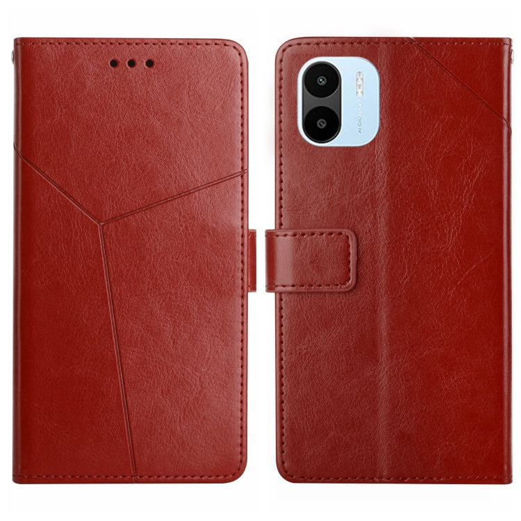 For Xiaomi Redmi A1 HT01 Y-shaped Pattern Flip Leather Phone Case